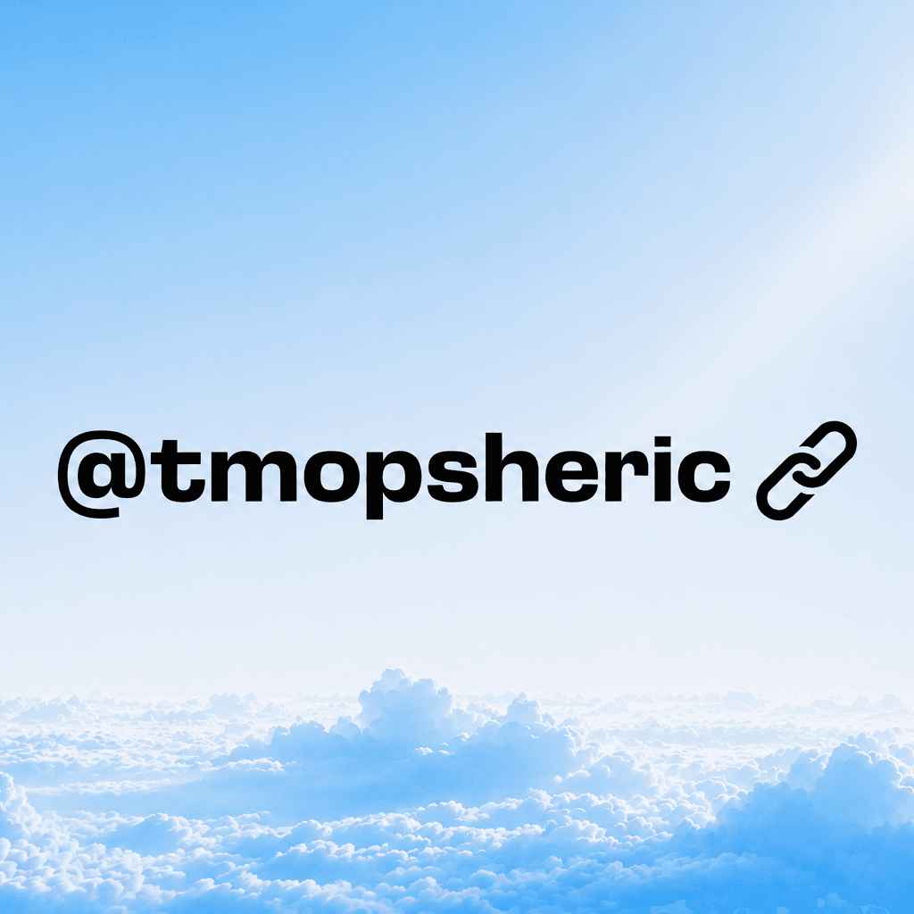 Atmospheric link over a cloudscape