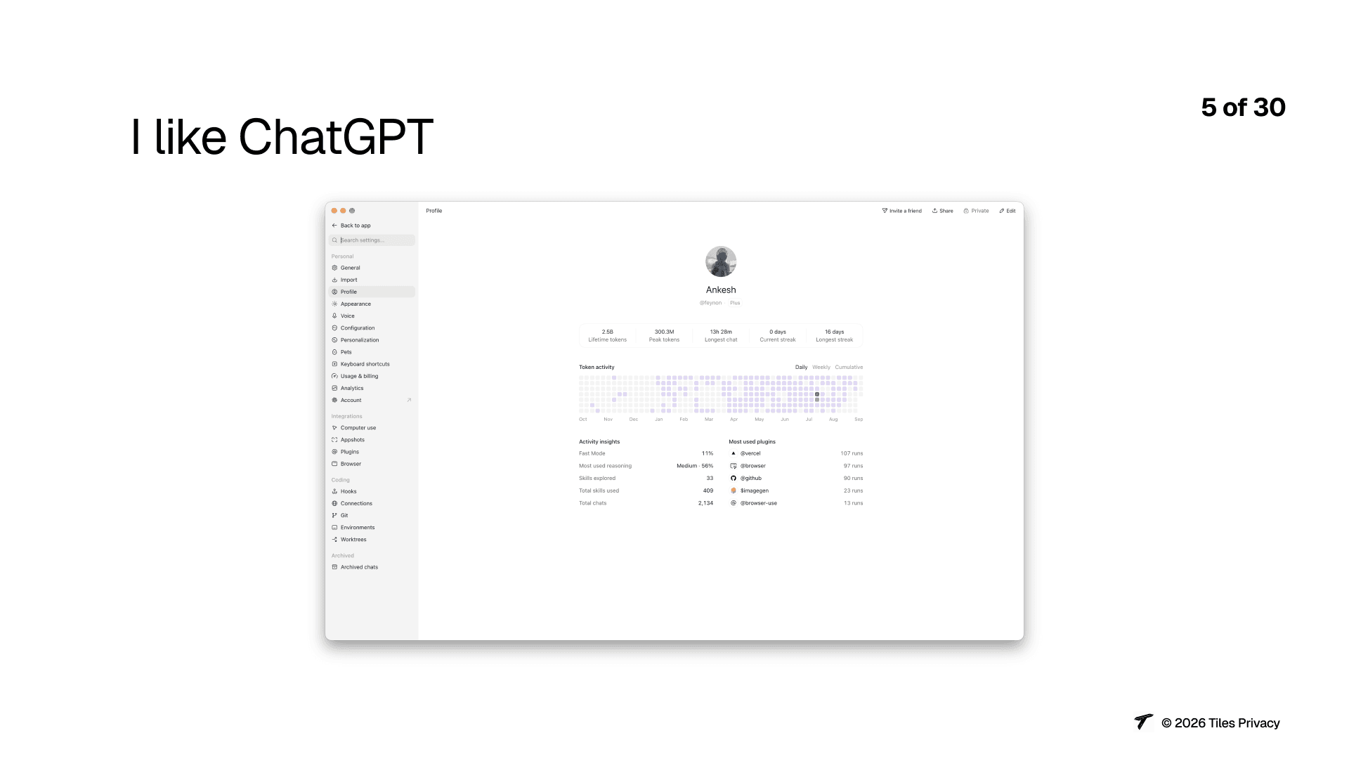 Slide 5: I like ChatGPT