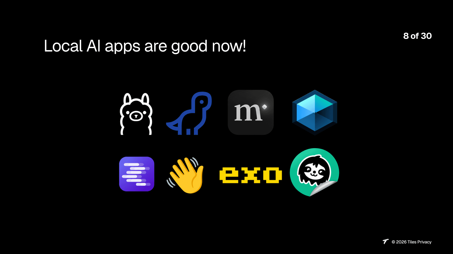 Slide 8: Local AI apps are good now!