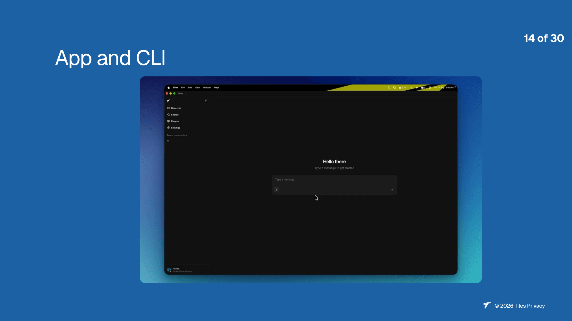 Slide 16: App and CLI